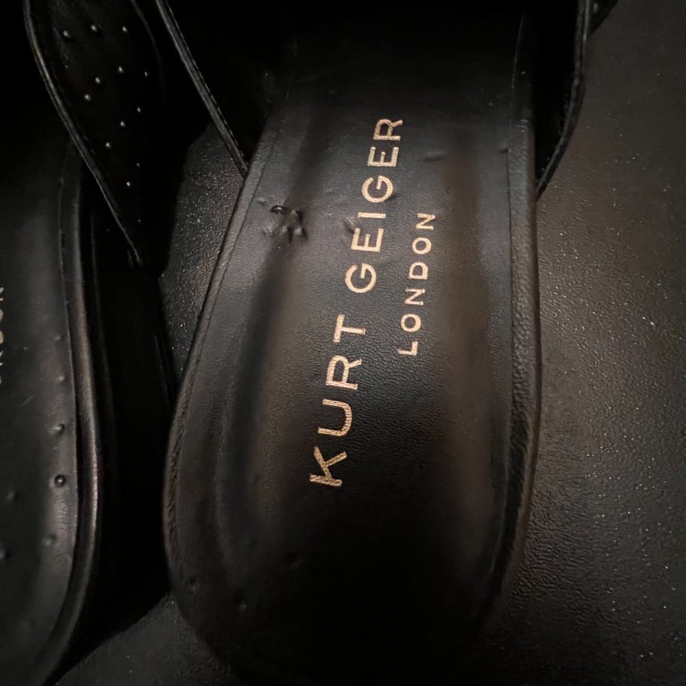 Kurt Geiger London black Chelsea studded leather flat mules - Picture 6 of 12